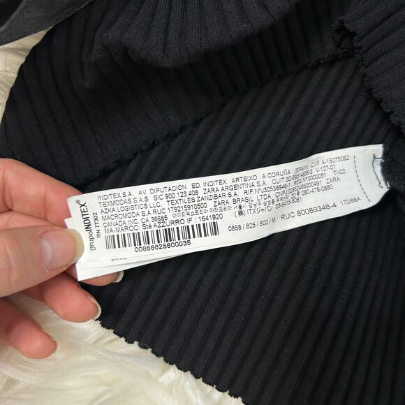 ZARA Crop Top Womens Size Medium Organza Party Glam Hollywood Avant Garde Bold - Picture 8 of 11